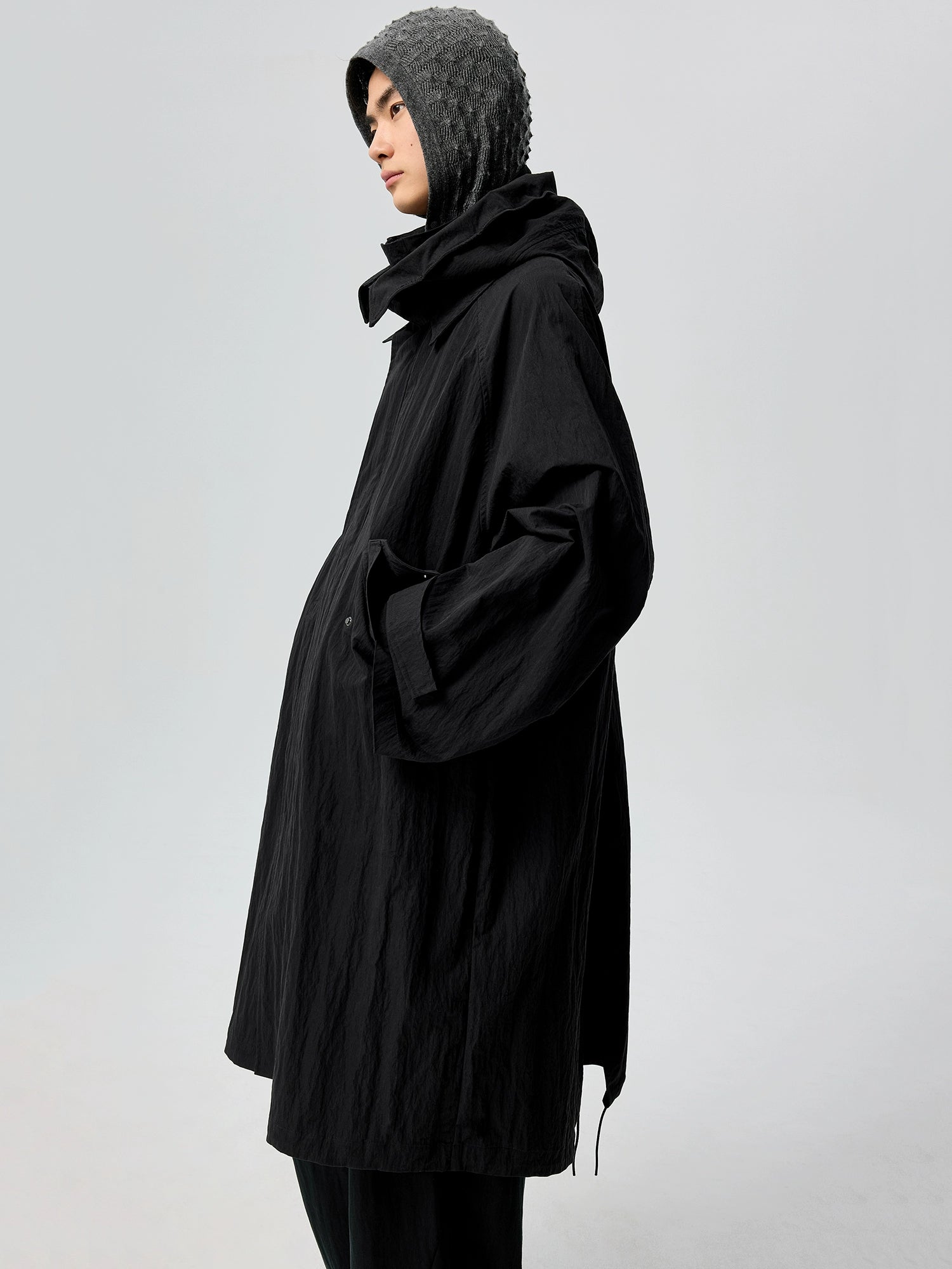Mist Haven Oversized Hooded Coat