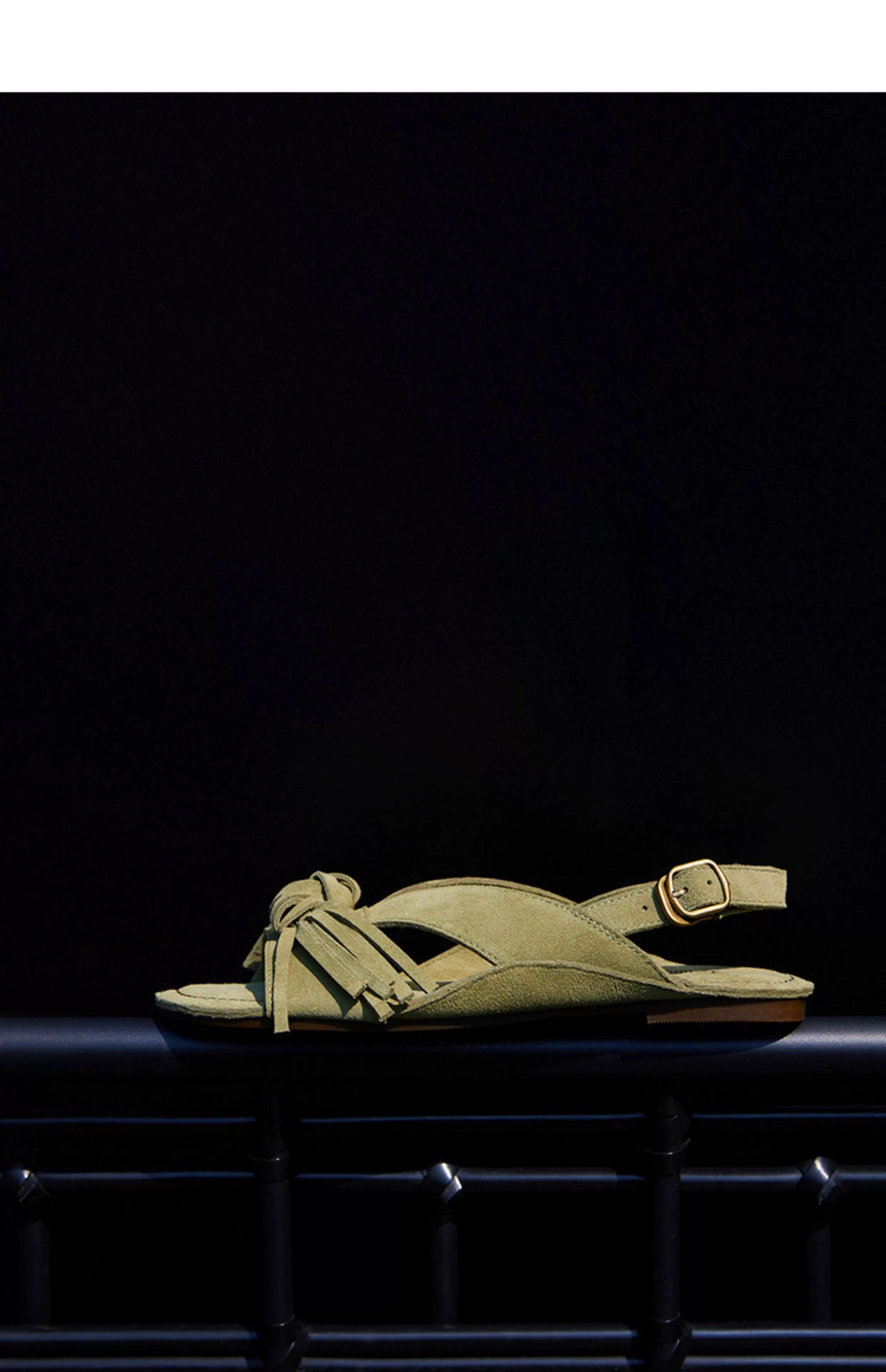 Colorful Suede Knotted Sandals