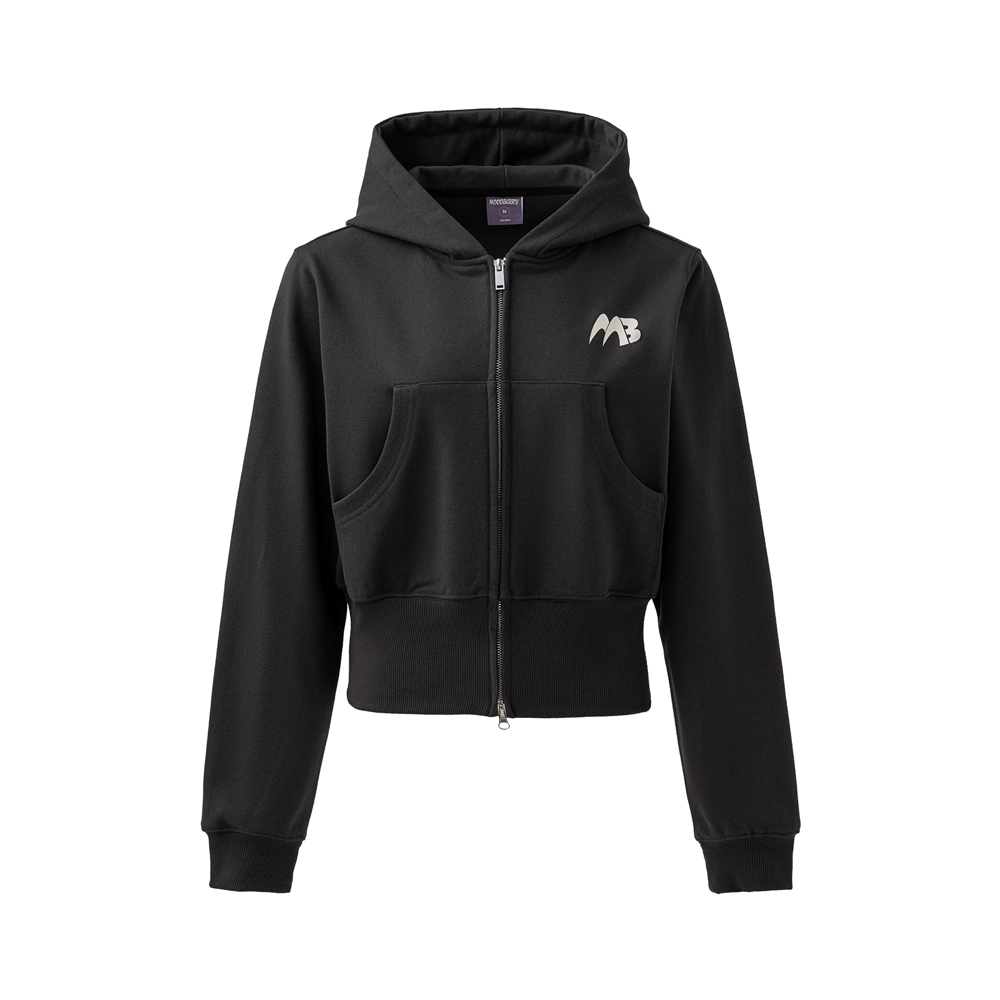 Cardigan à capuche rétro double zip