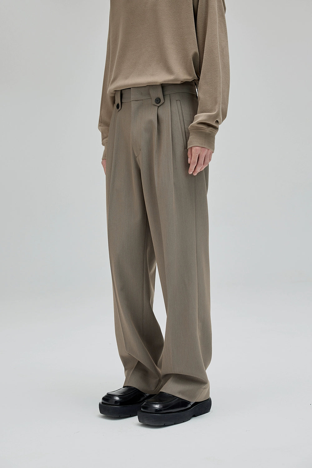 Pantalones de traje ancho