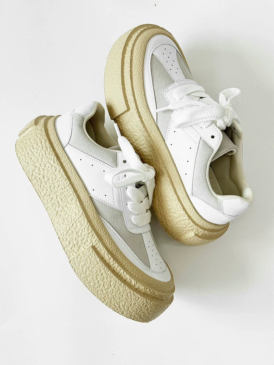 Chunky Textured Sole Sneakers