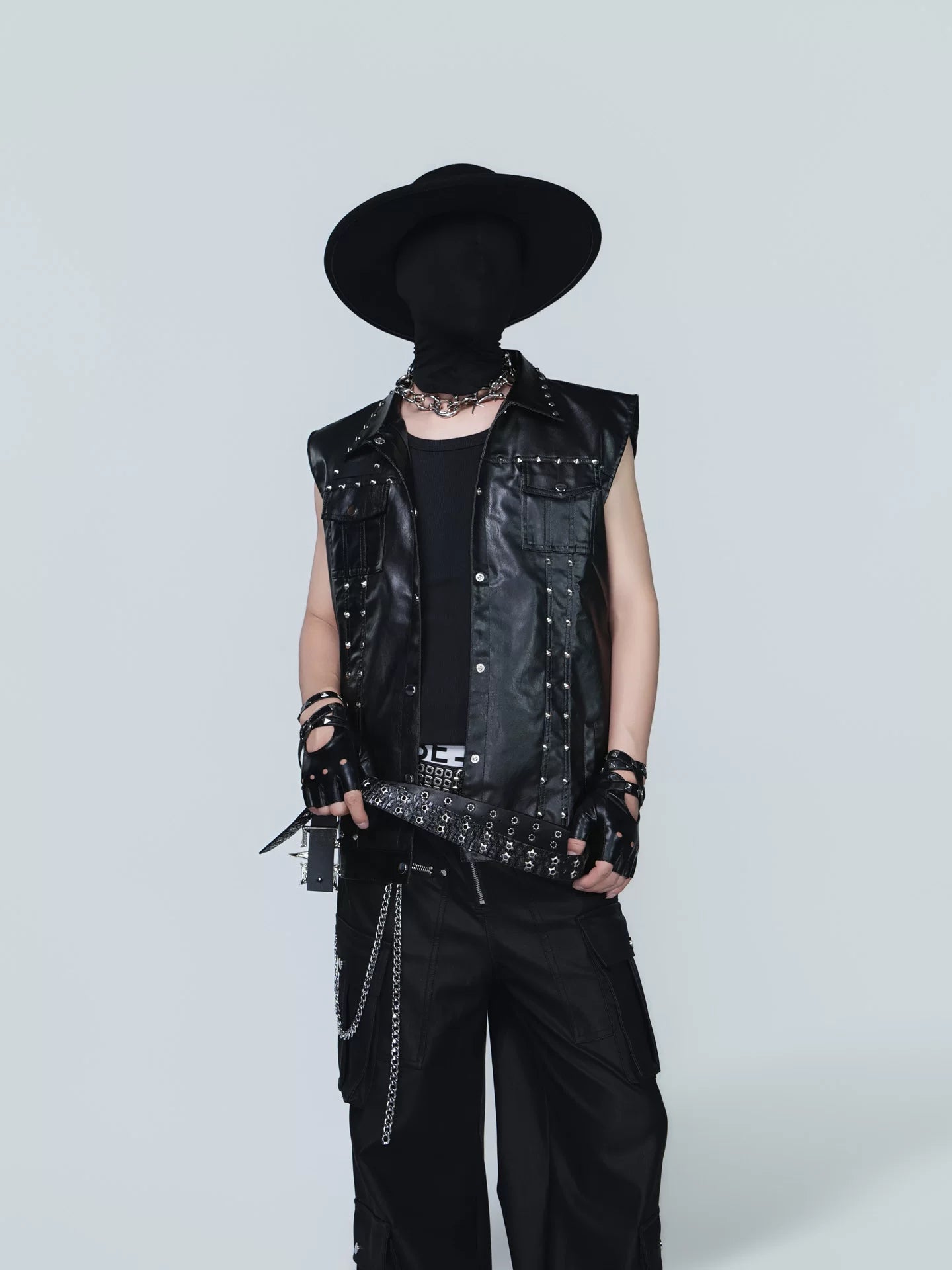 Midnight Riot Studded Leather Vest