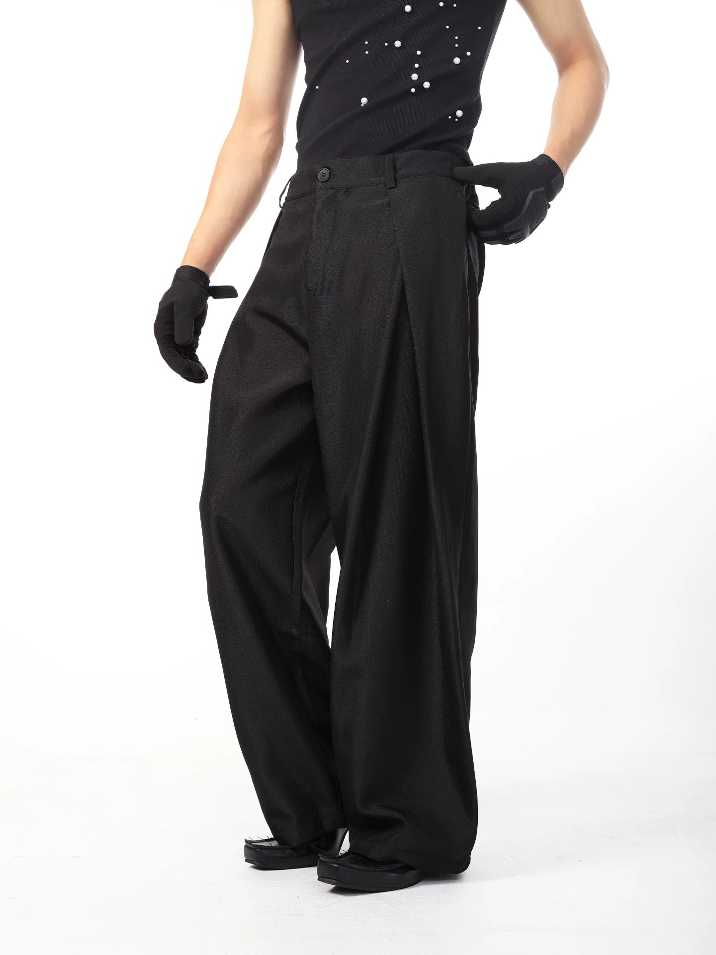 Obsidian Drape Balloon Trousers