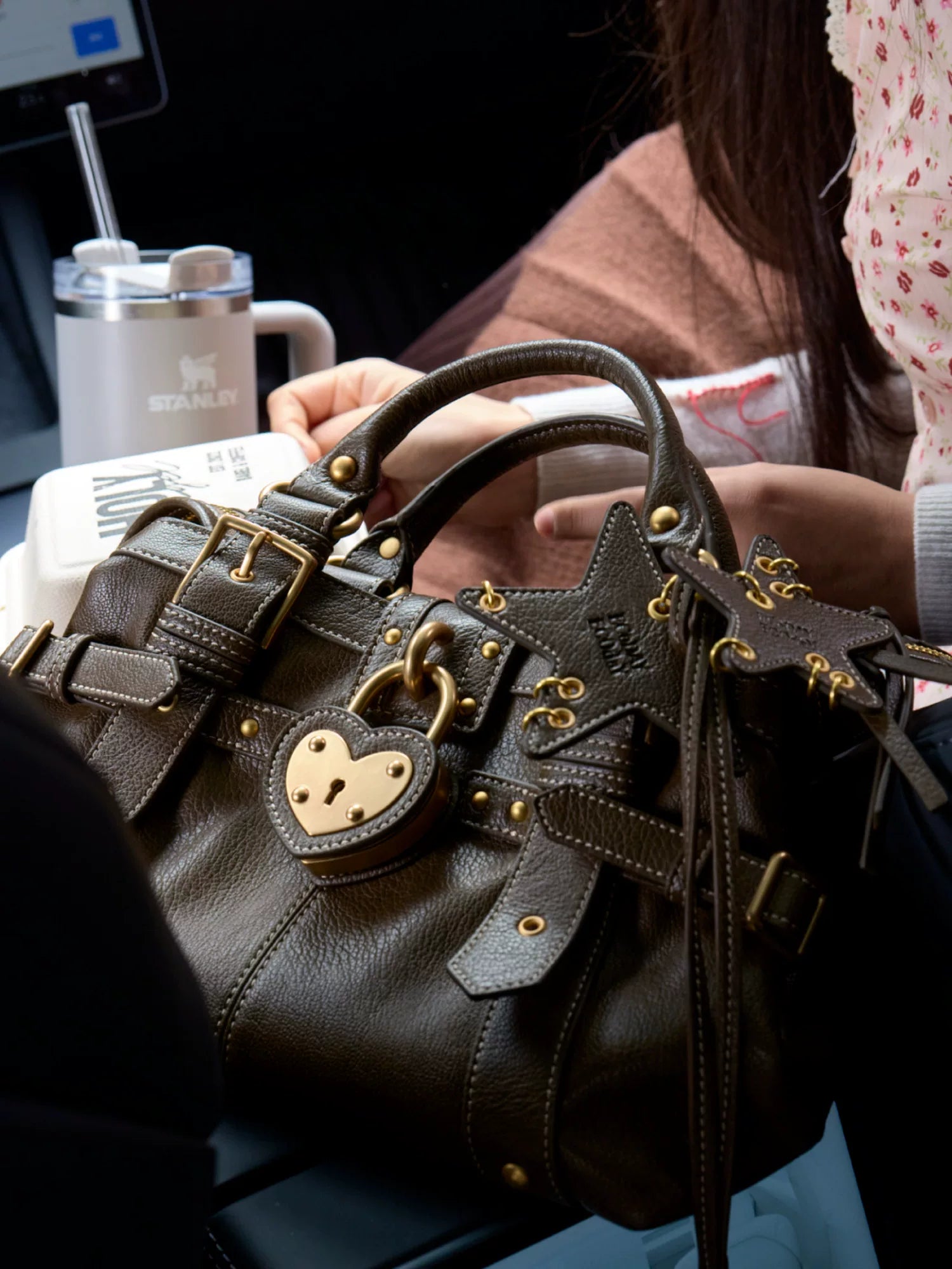 Heart-Lock Belted Satchel - view 3