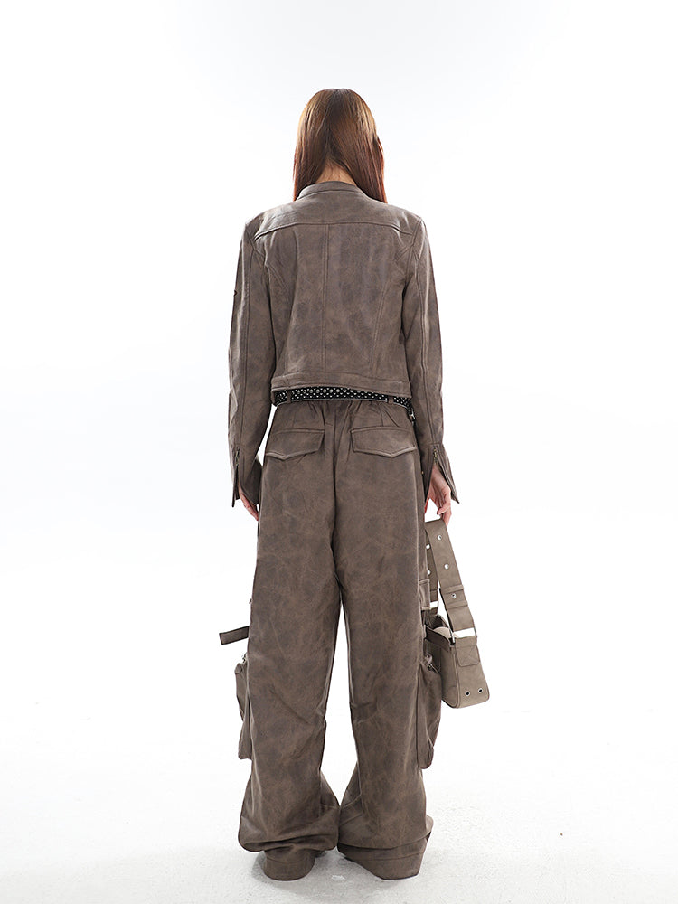 카고 플라이트 재킷 셋업