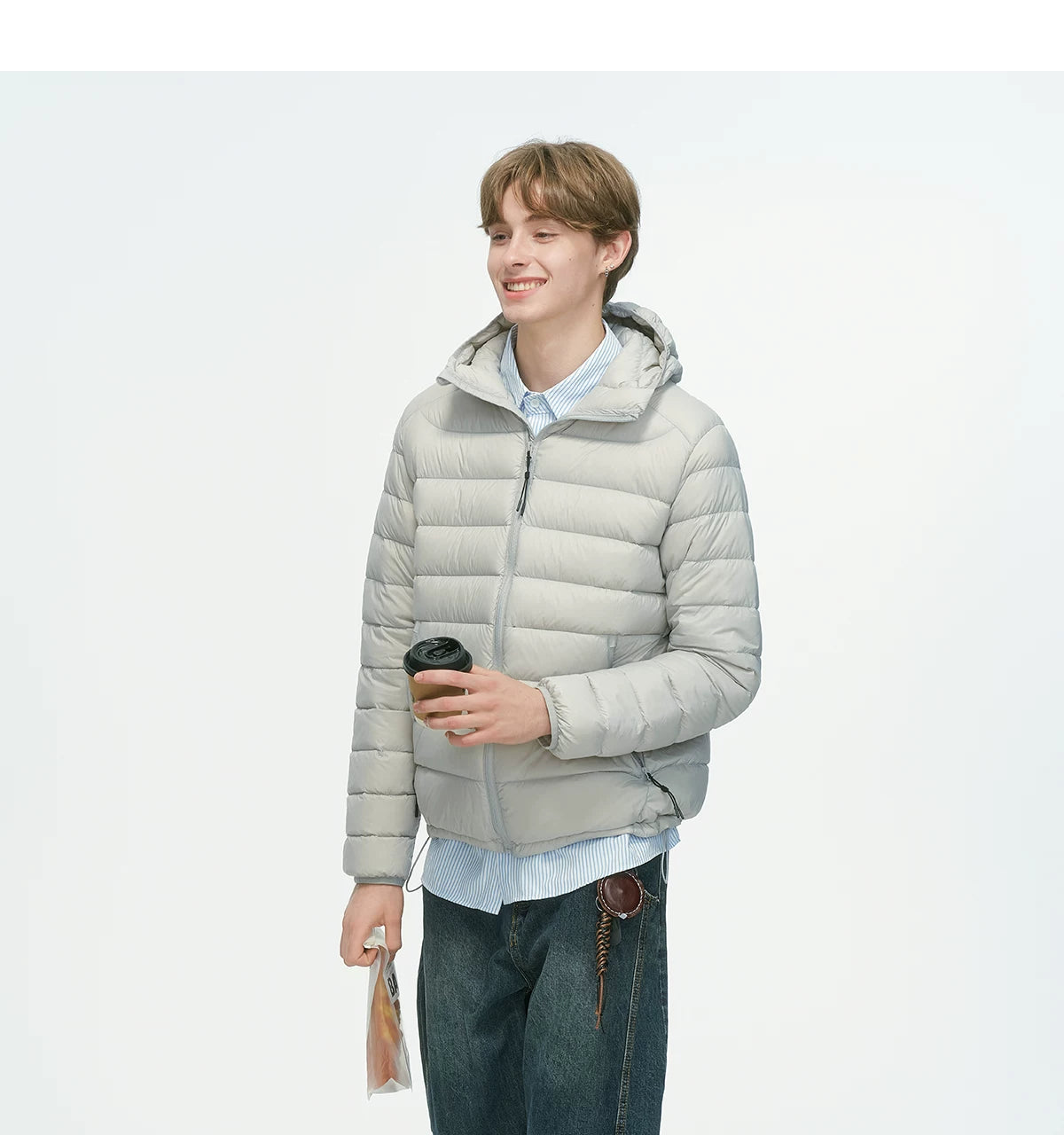 Frostbeam Dual-Tone Puffer Hoodie