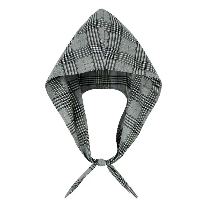 Plaid Whisper Tie-Hood Scarf