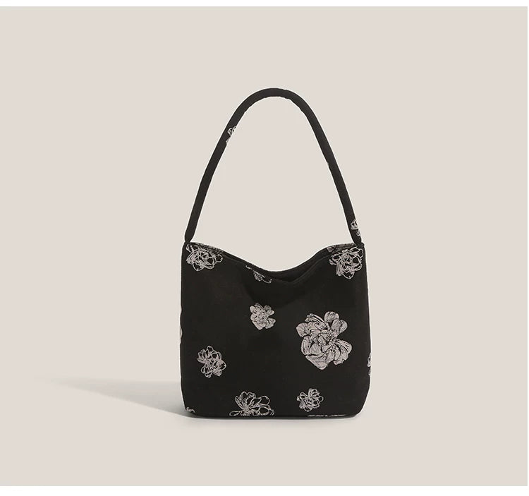 Mint Blossom Hobo Tote