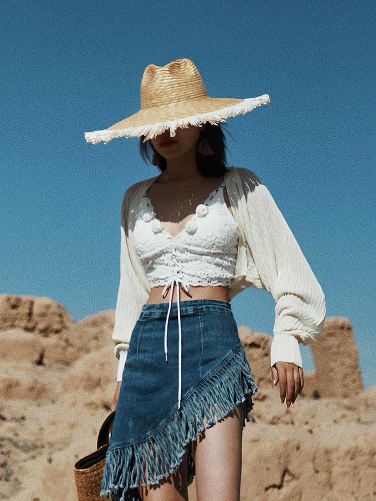 Sheer Knit Shrug Cardigan