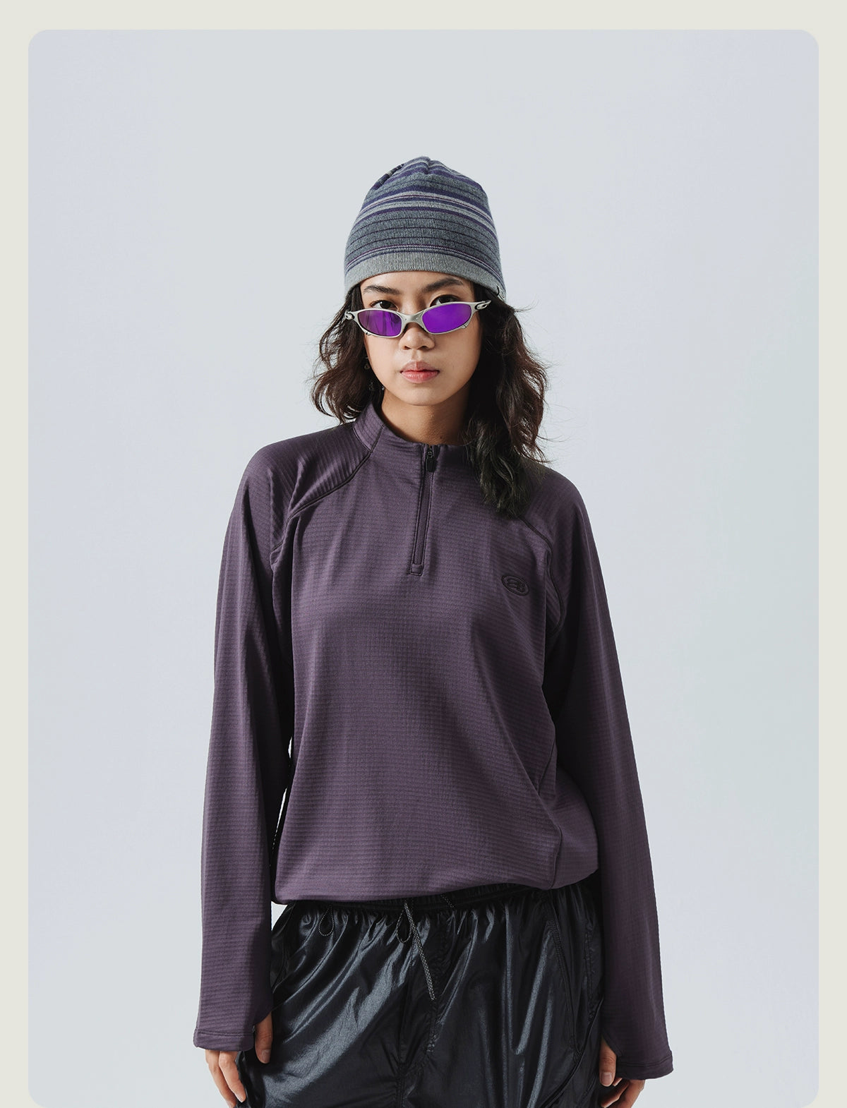 Wool Thermal Stand-Collar T-shirt