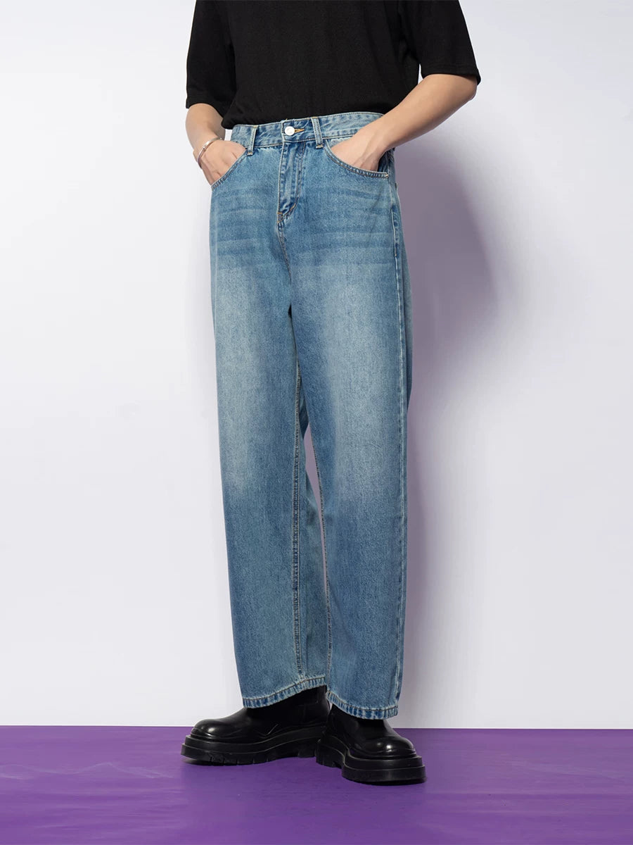 Mono Fade Straight-Leg Jeans