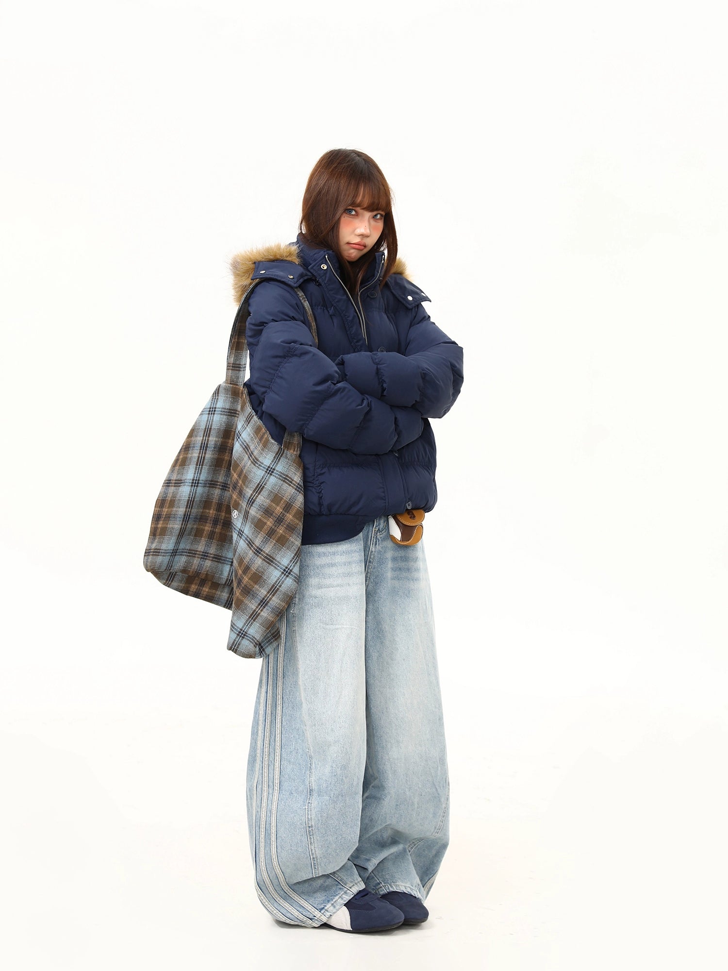 Harbor Faux-Fur Hood Puffer Jacket