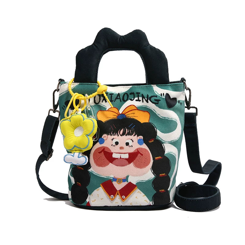 Giggles & Bows Cartoon Tote