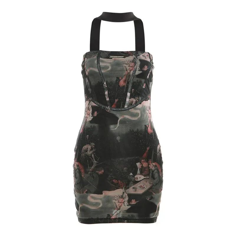 Sexy Halterneck Wrap Dress - chiclara