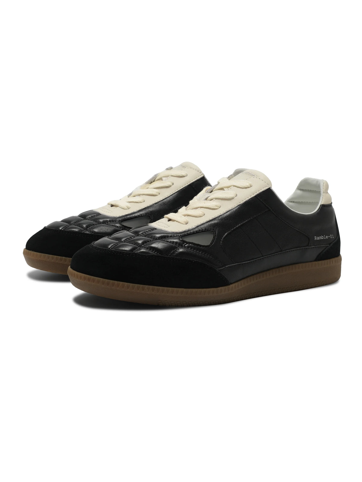 Ramble Retro Suede-Trim Sneakers