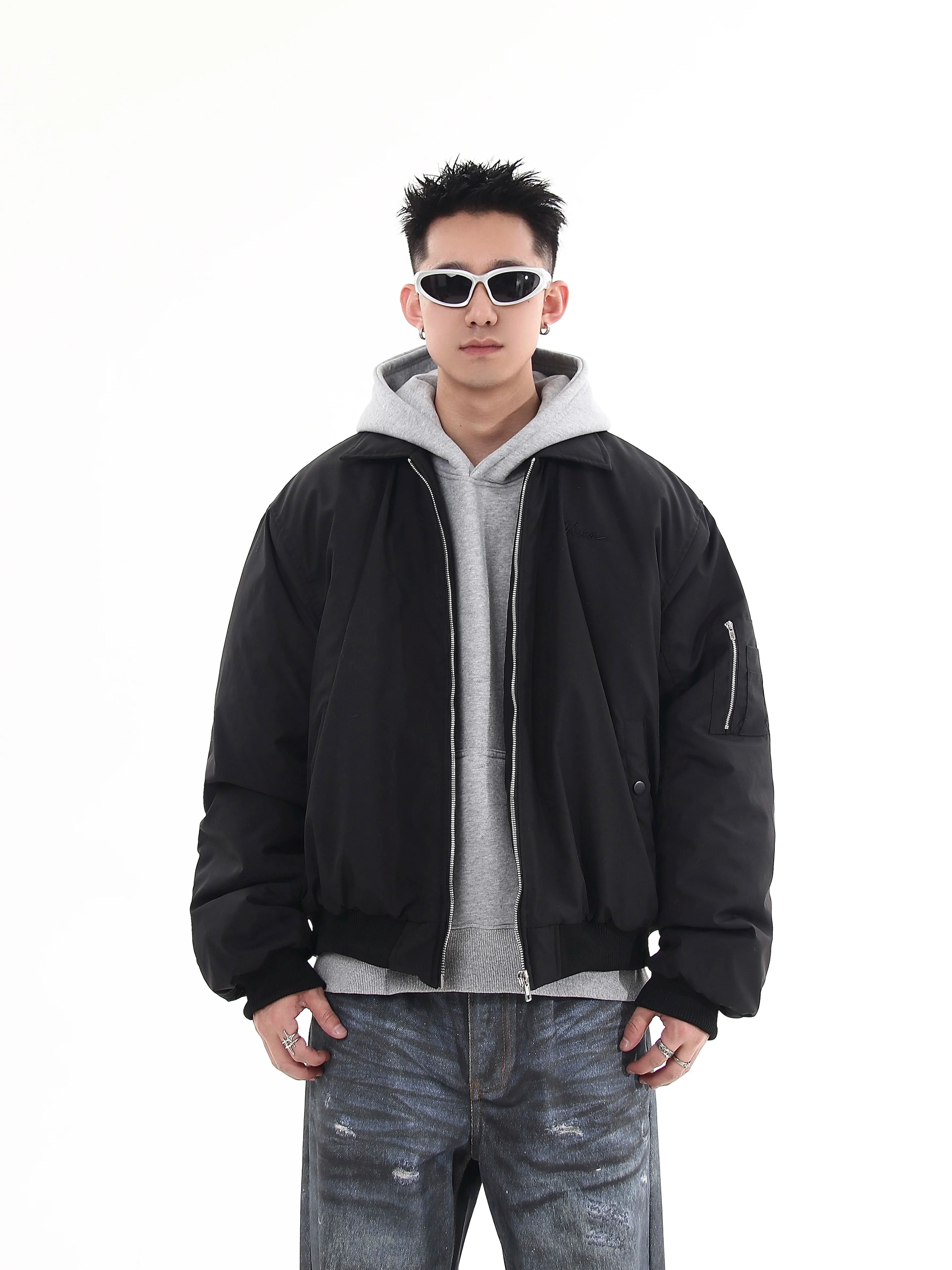 Harborline Ember Zip Bomber Jacket
