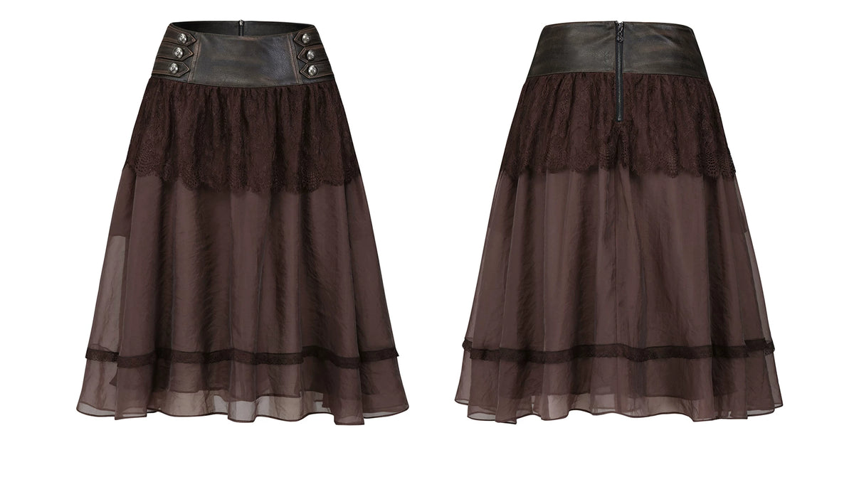 Nocturne Lace Corset Midi Skirt