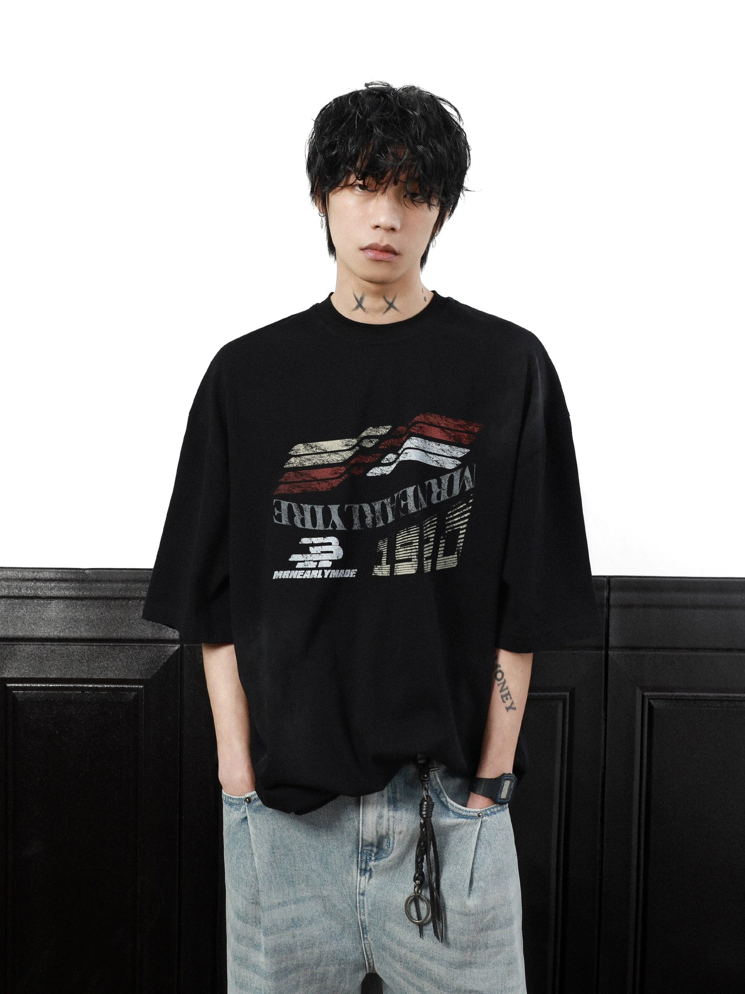 Gridline Drift Graphic Oversized Tee