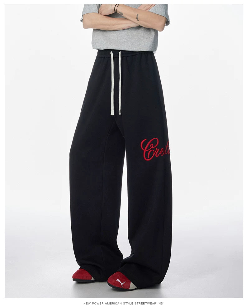 Script Wide-Leg Sweatpants