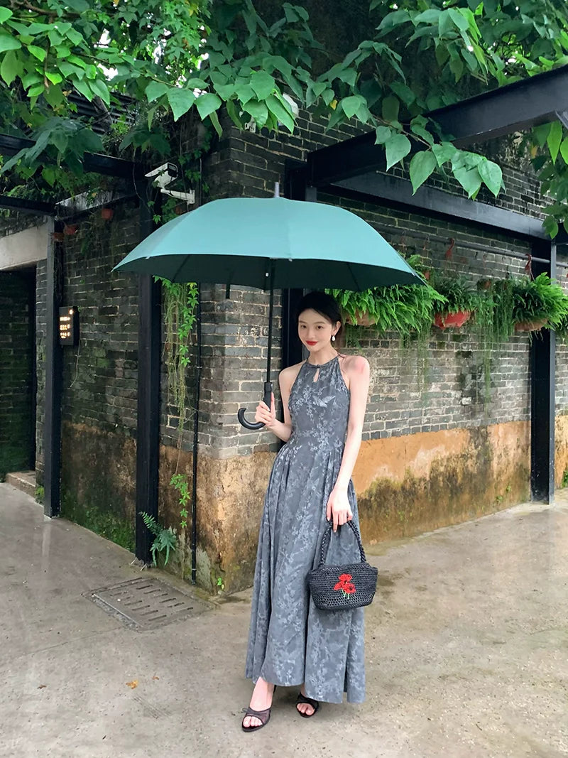 Halter Neck Maxi Dress