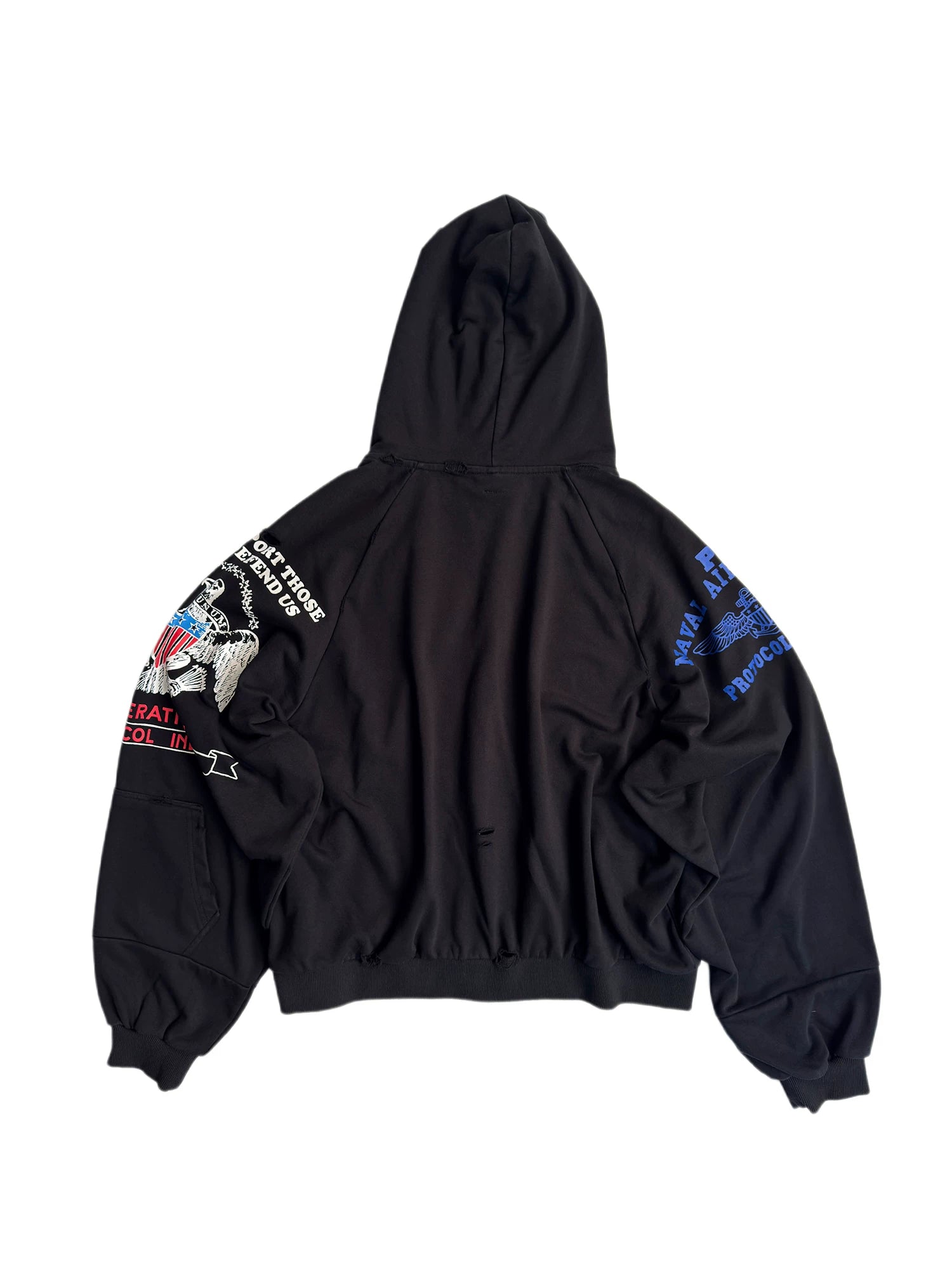 Protocol Crest Varsity Badge Zip Hoodie