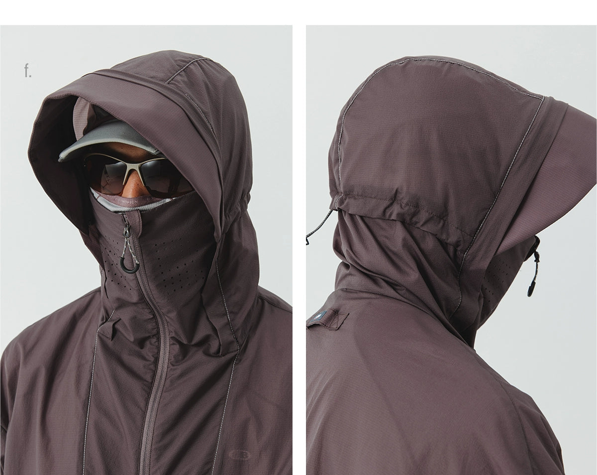 UV-Protective Hooded Windbreaker
