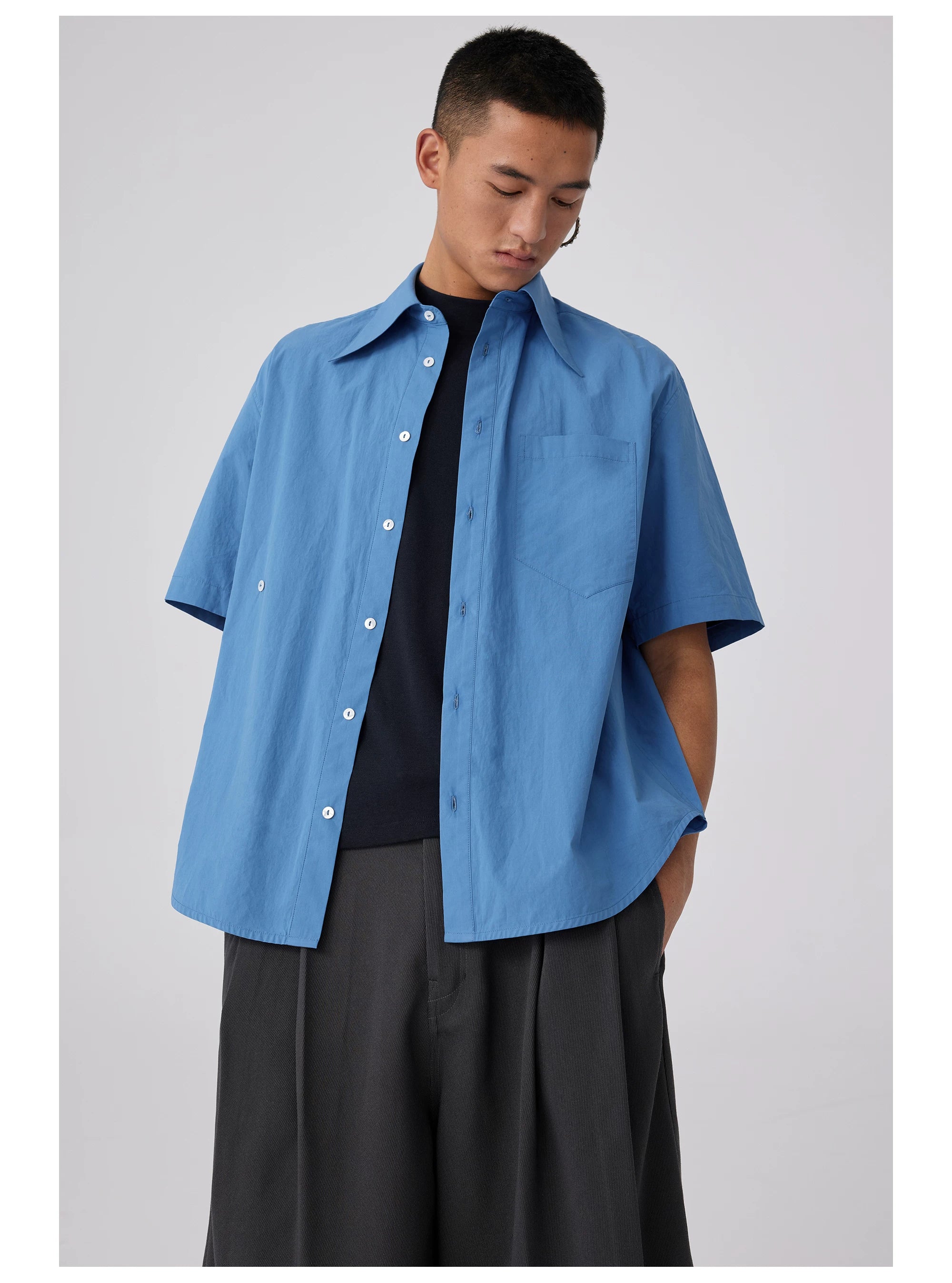 Skydrift Boxy Poplin Shirt