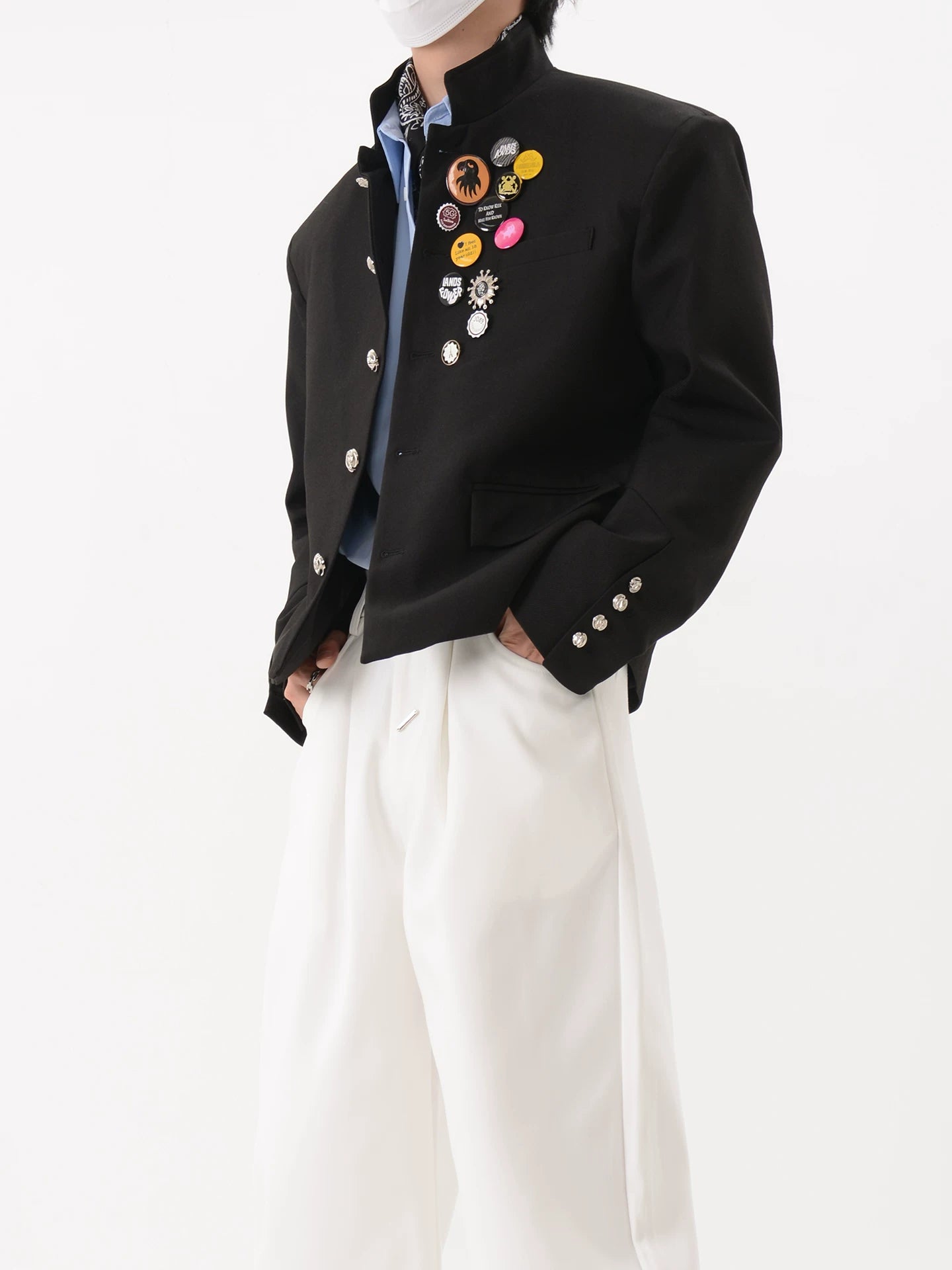 Clubroom Crest Cropped Blazer