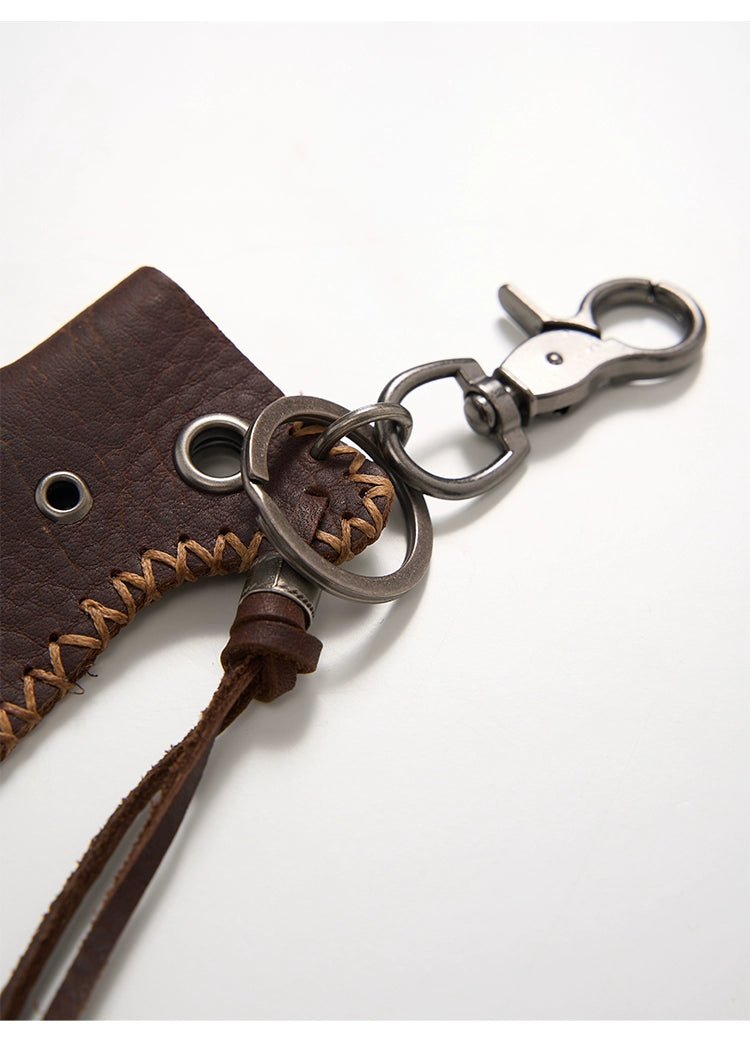 Leather Keychain Accessories Set