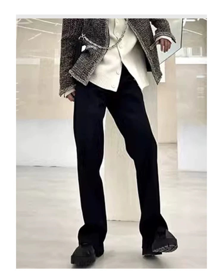 Gallery Noir Straight-Leg Trousers