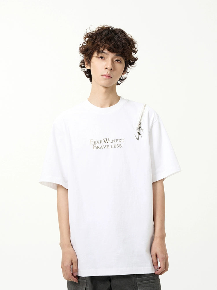 Brave Less Slogan T-Shirt