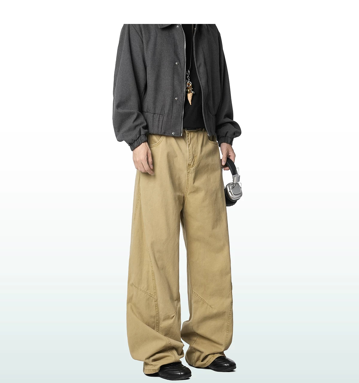 Sage Drift Wide Cargo Trousers