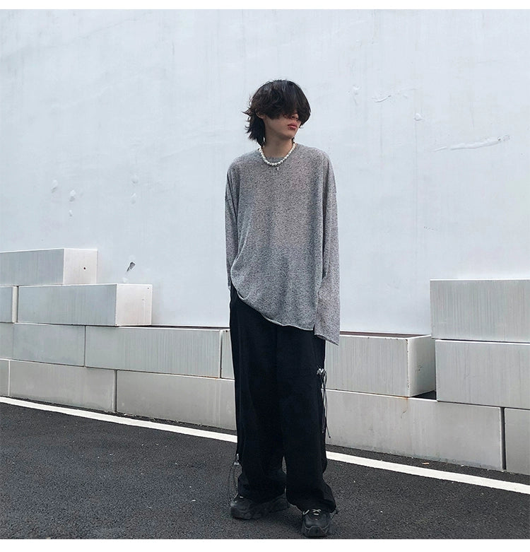 Cloudy Drape Oversized Knit Top