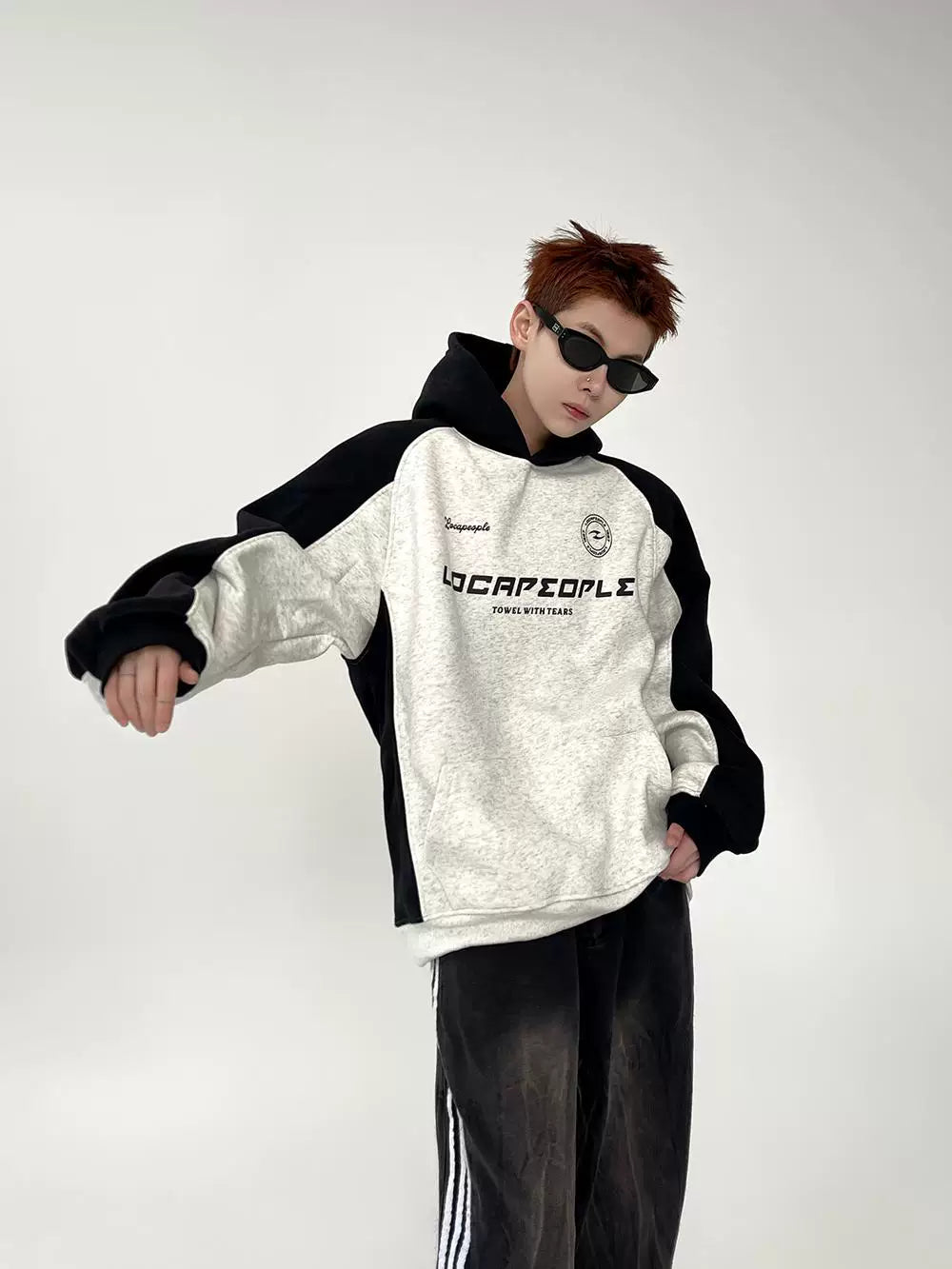 LocaPeople Panel Fleece Hoodie