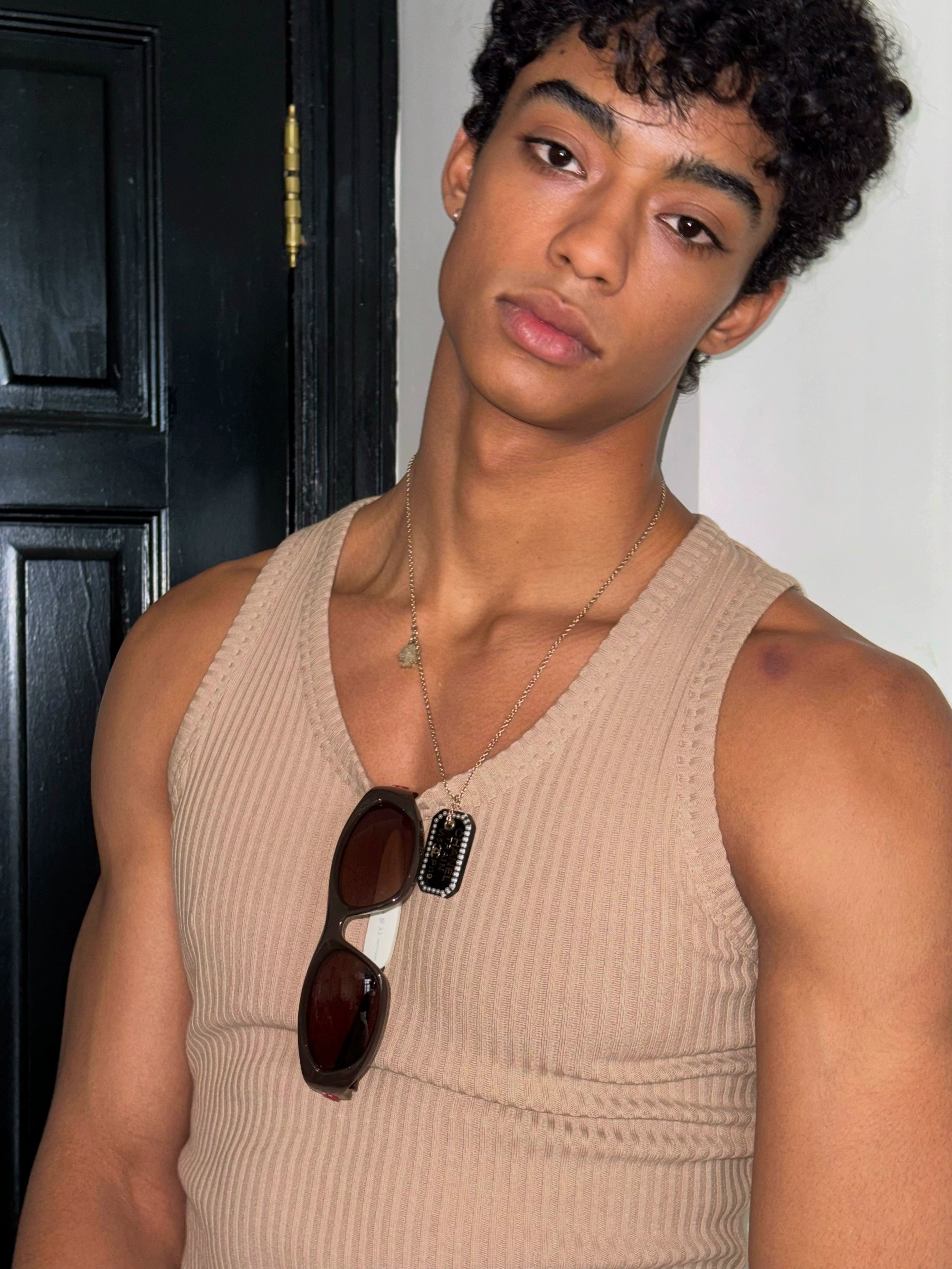 Coffee Thick Ribbed Tank Top