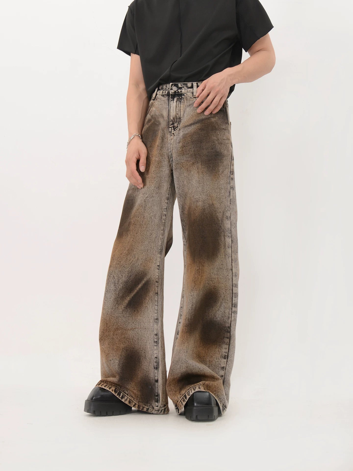 Rust Eclipse Flare Denim