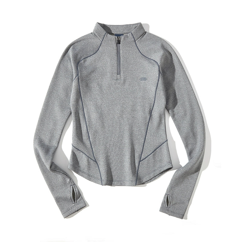 Wool Thermal Stand-Collar T-shirt