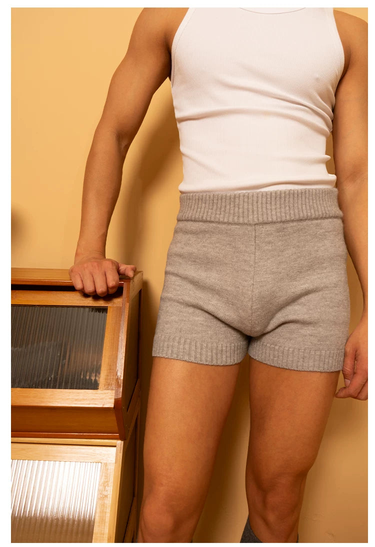 Cozy Knit Ribbed Lounge Shorts
