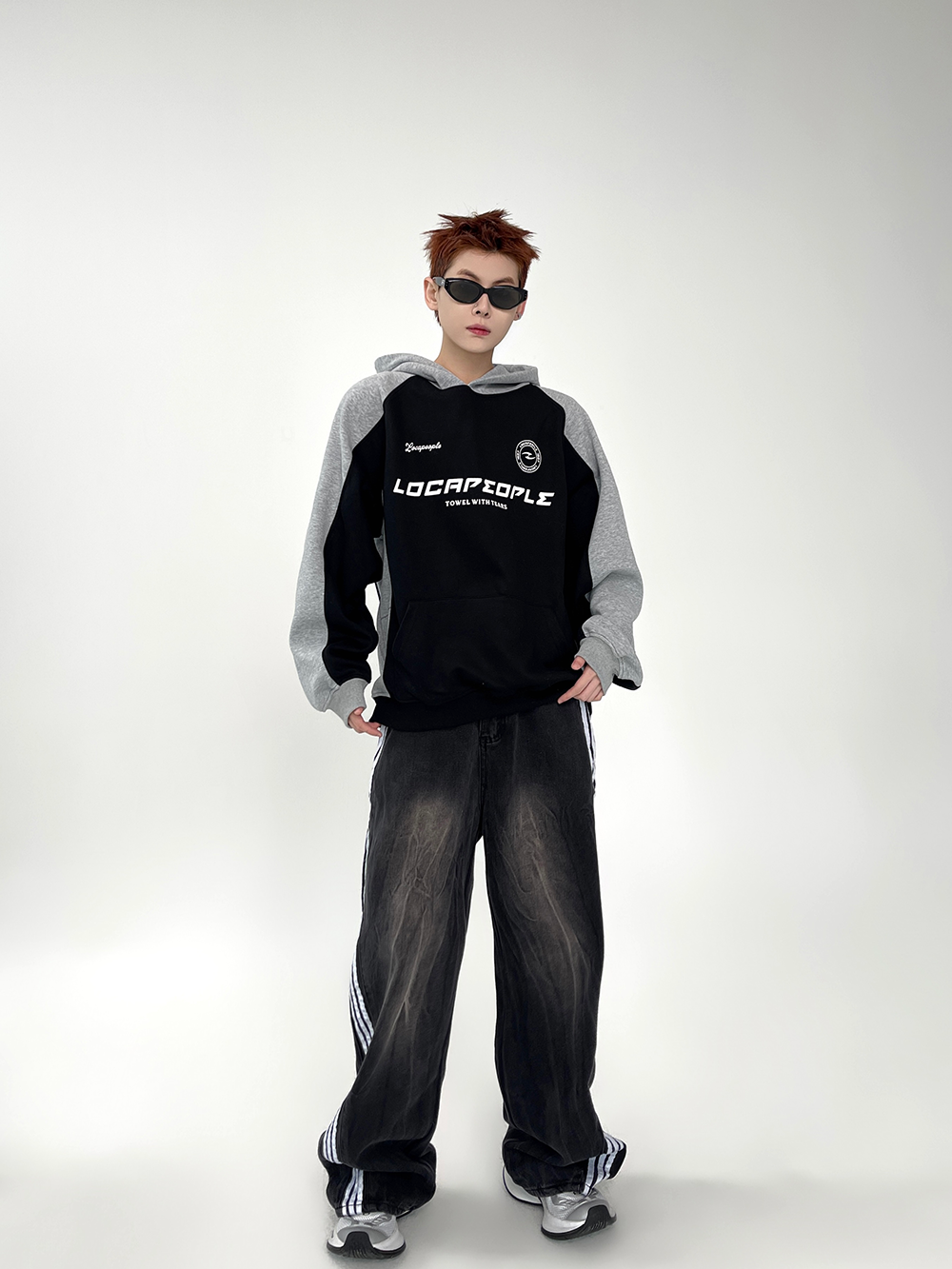 LocaPeople Panel Fleece Hoodie