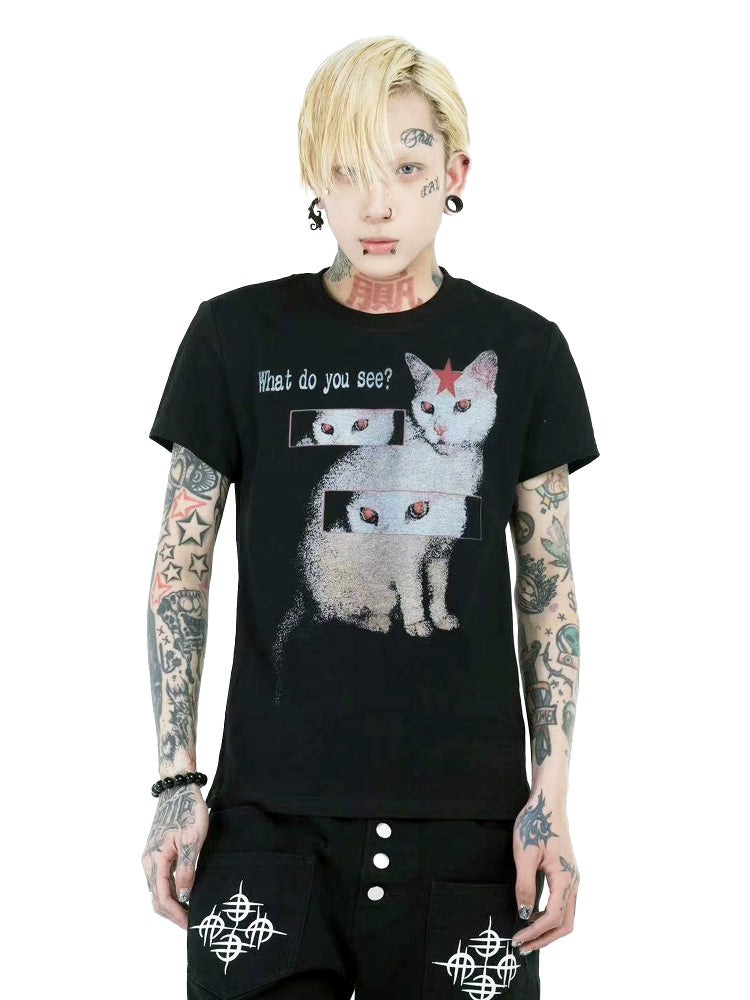 Crimson Stargaze Catvision Tee