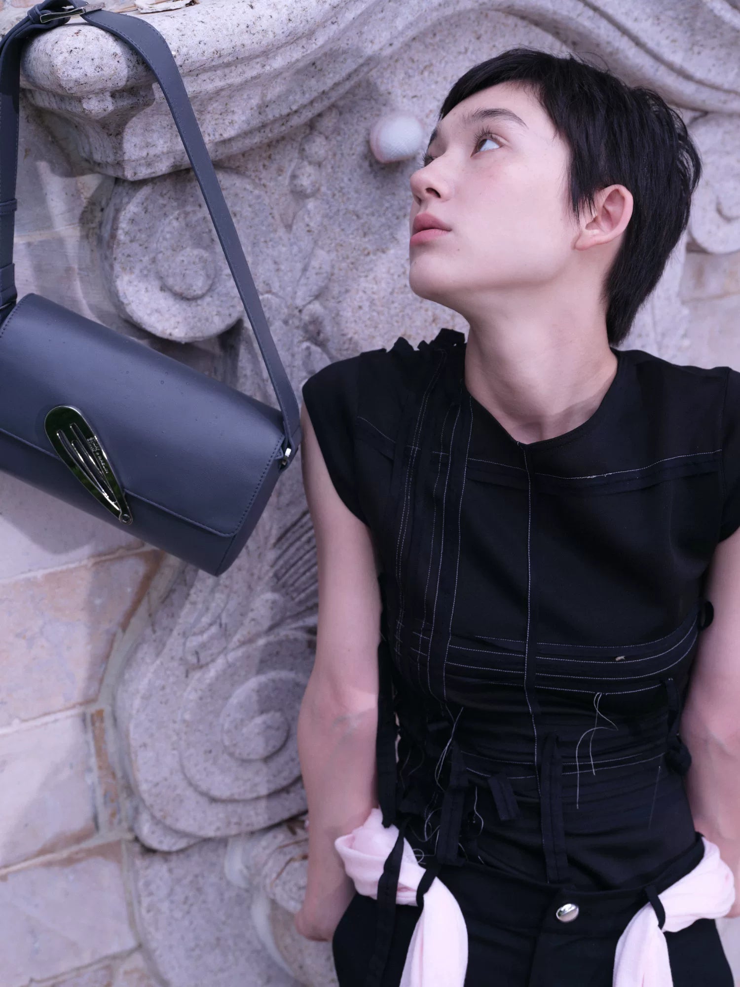 Sculptural Clip Flap Crossbody Bag - view 2