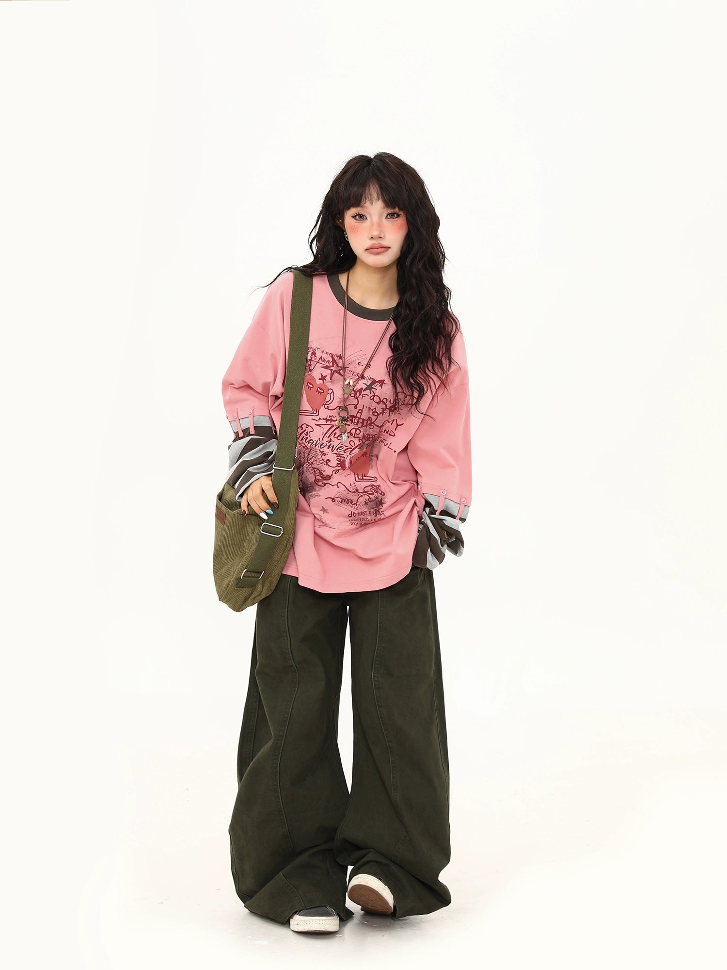 Rose Reverie Illustrated Layered Tee