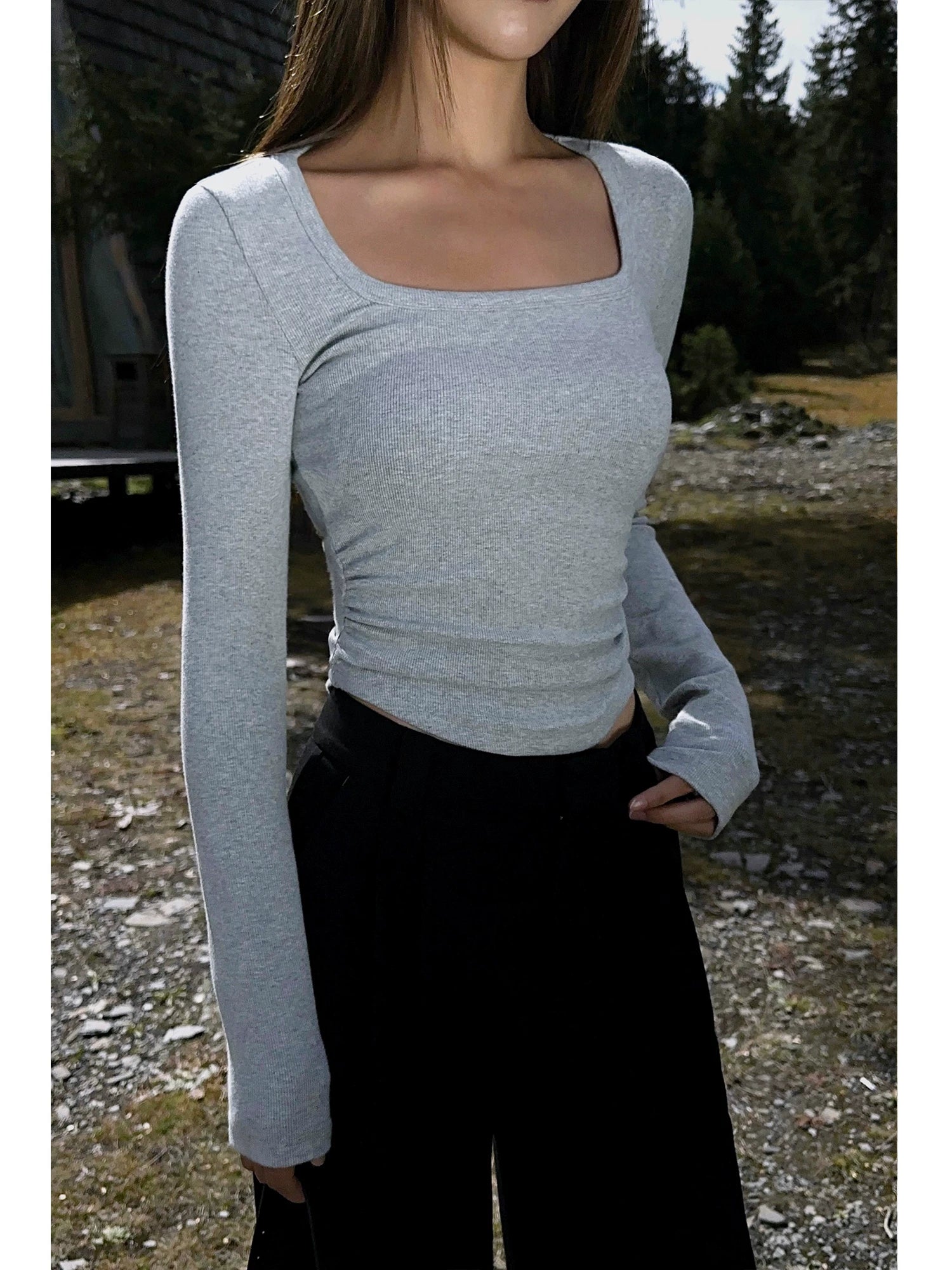Cloudform Fitted Crop Top