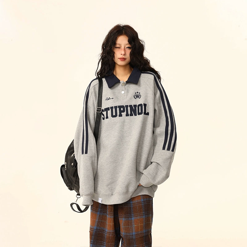Stupinol Varsity Polo Sweatshirt
