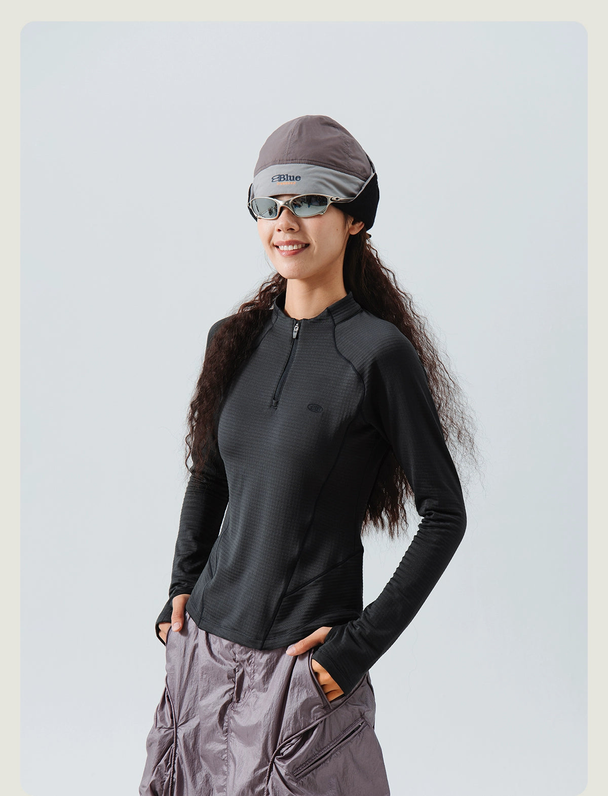 Wool Thermal Stand-Collar T-shirt