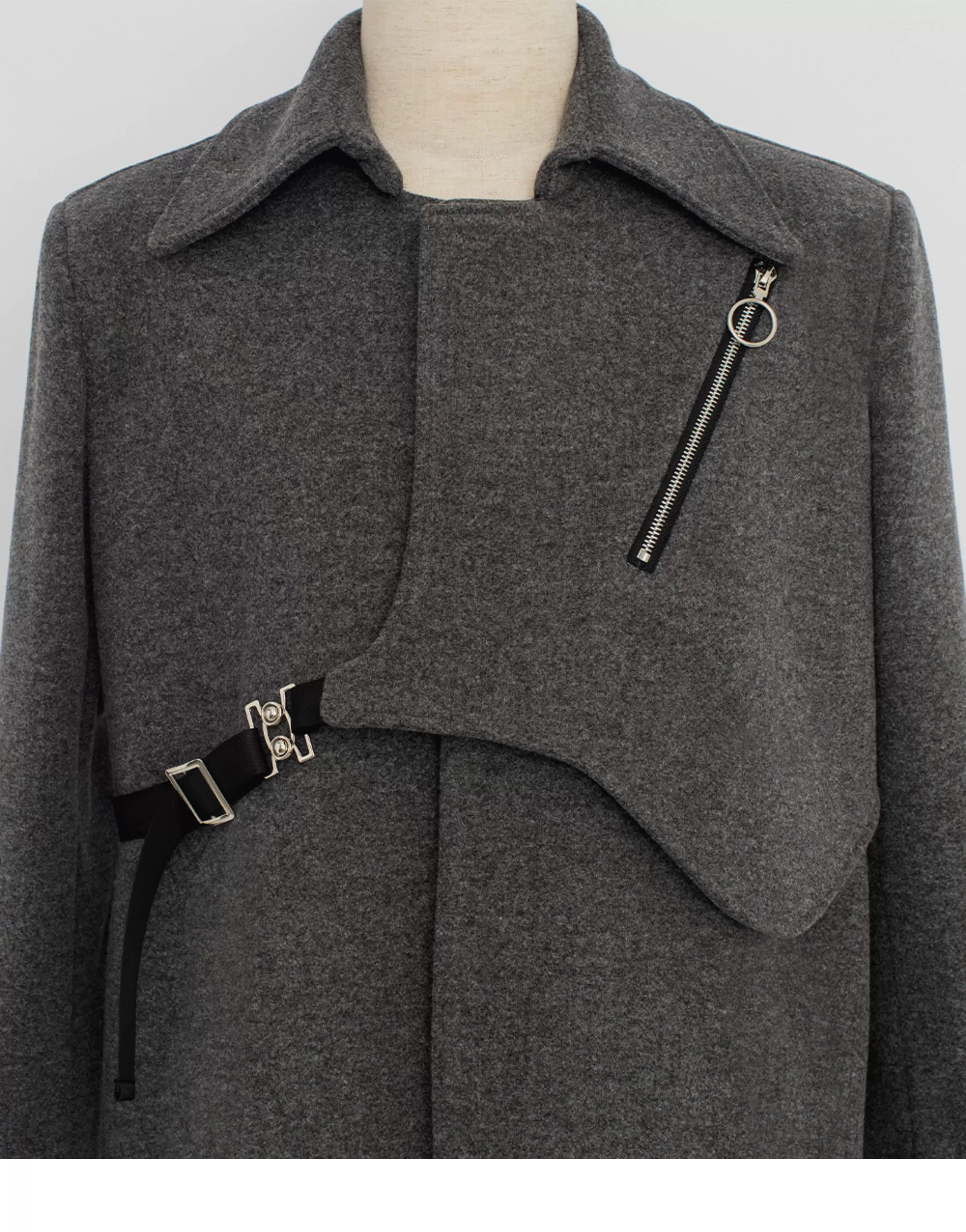 Slate Harness Asym Coat