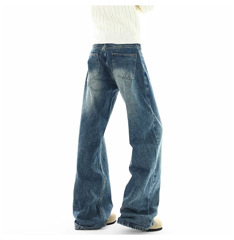 Fadewave Ultra‑Wide Vintage Jeans