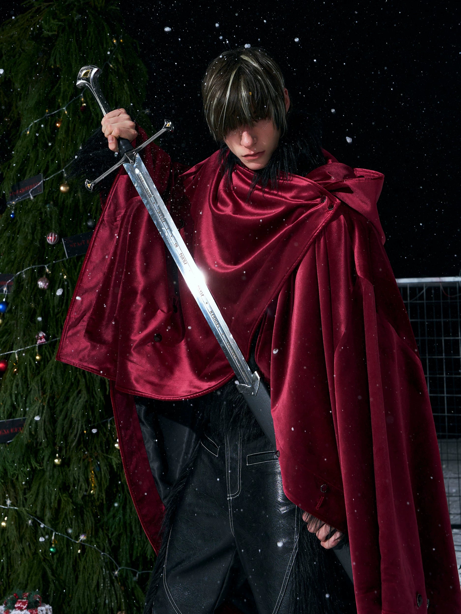 Knight Velour Emblem Cape