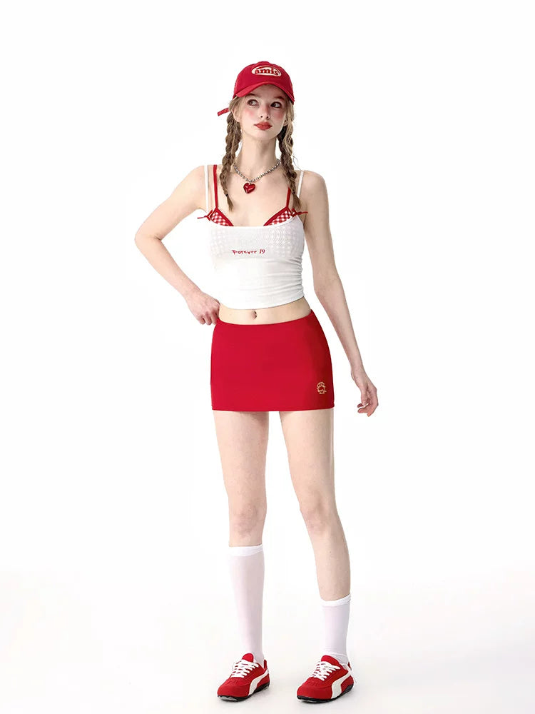 Varsity Cherry Court Mini Swimwear Set