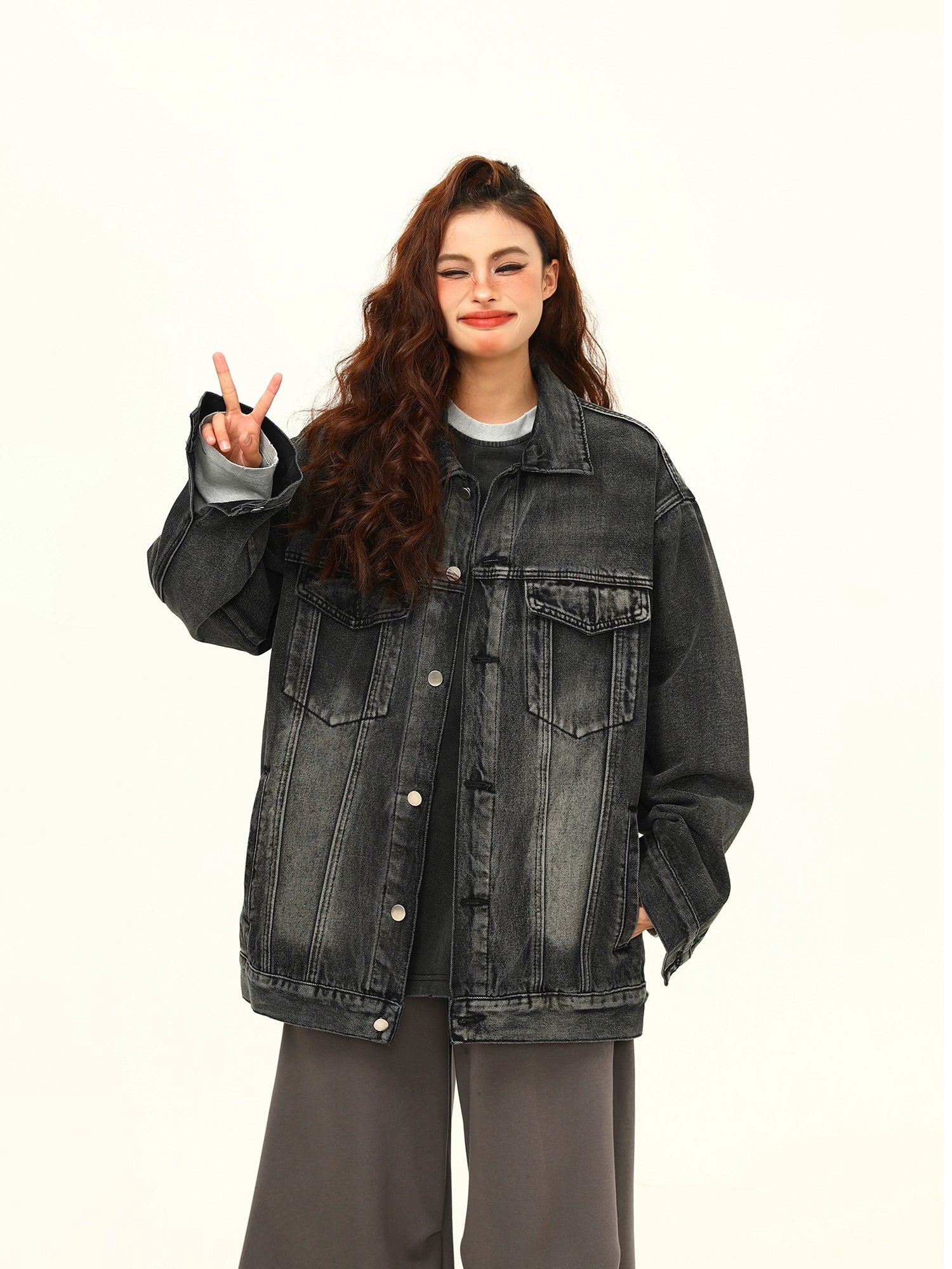 Urban Fade Oversized Denim Jacket